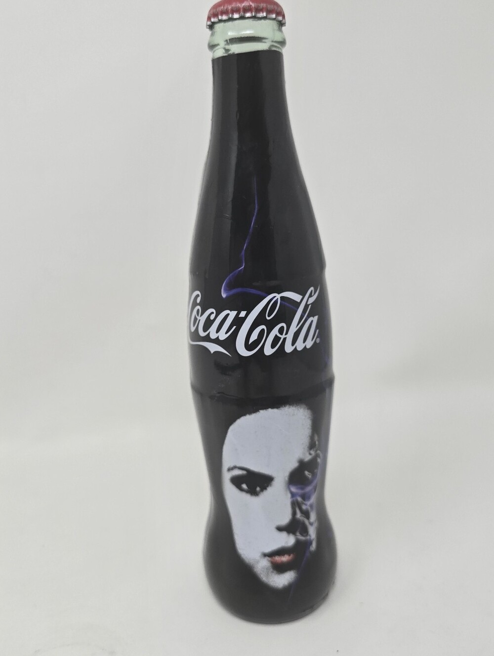 Limited Edition Coca Cola Glass Bottle Nina Dobrev Vampire Diaries TV 9.5" Rare